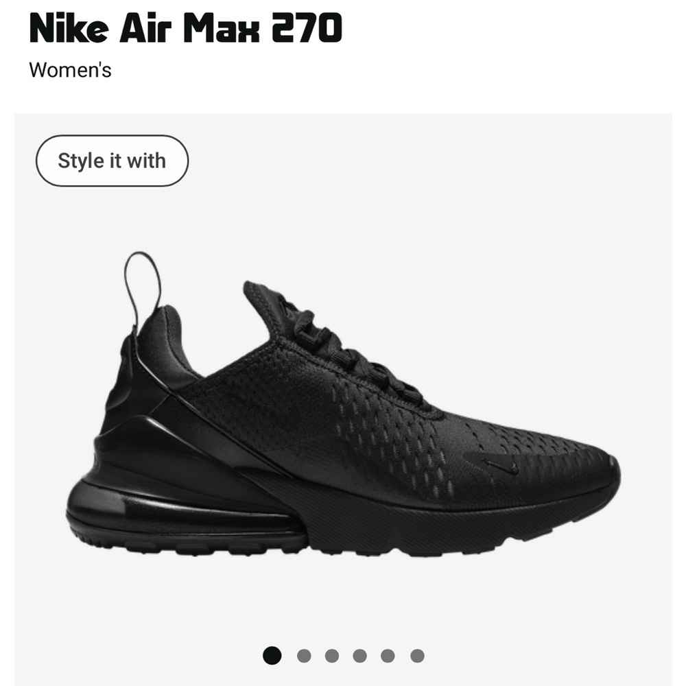 Nike Air Max 270 Women's Triple Black